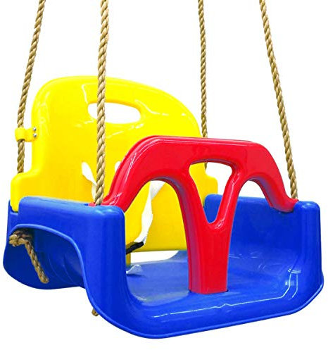 LittleTom 3-in-1 Babyschaukel Outdoor ab 6 Monate - 40x43x33 Gartenschaukel Baby Schaukel Kleinkinder Outdoor Spielzeug - Babyschaukel Sitz Balkon Schaukel Garten Kinderschaukel für Schaukel Gerüst