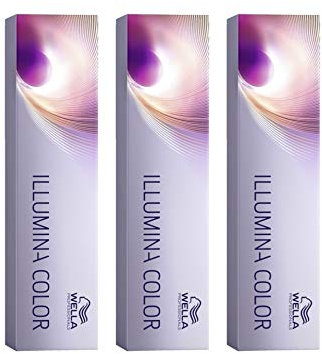3 er Pack Wella Illumina Color 8/37 hellblond/gold-braun