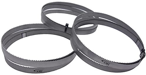 SMI - Set di 3 lame per sega nastro in metallo, bimetalliche M42, dimensioni 1140 x 13 x 0,65 mm, 18 dpp adatte ad es. Güde MBS 105 V, Scheppach MBS 1200, Parkside PMB 1100 B2