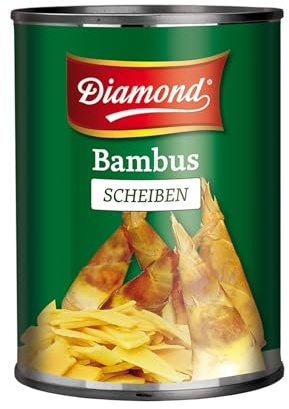 DIAMOND Bambusscheiben, eingelegtes Asia Gemüse im Glas, geeignet für Wok-Gerichte, low carb - 1 x 540 g