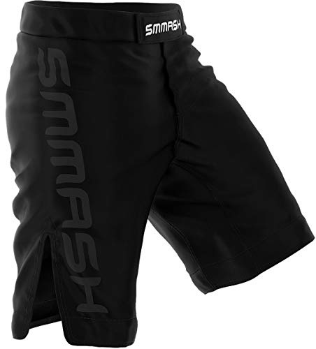SMMASH Short D'entraînement Sport pour Homme Pantalon De Boxe Thaibox Muay Thai MMA Gym Fitness Respirant Fermeture Velcro Résistant