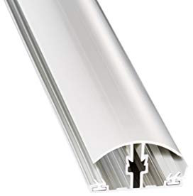 Stegplatte Verbindungsprofil Profile Mitte für 16mm Stegplatten Alu/PVC Klemmdeckel 4 Meter