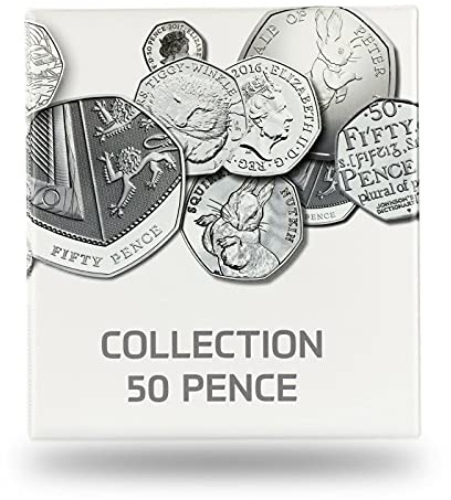 Coin Storage Album 50 Pence - 200 Coins Album/ProSCHULZ Extra Strong Professional Collection-2021 - Coin Holder Book Money Case Folder for Collectors (1)