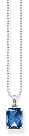 THOMAS SABO Kette mit blauem Stein Silber 925 Sterlingsilber