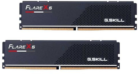 G.Skill Flare X5 - DDR5 - Kit - 32 GB: 2 x 16 GB - DIMM 288-PIN Low Profile - 6000 MHz / PC5-48000 - CL30 - 1.35 V - ungepuffert - non-ECC - mattschwarz