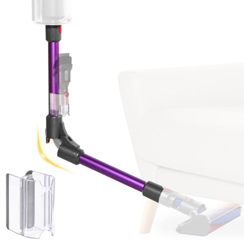 WYWY.Wide Tubo di prolunga a sgancio rapido per Dyson V7 V8 V10 V11 V15 pezzi di ricambio per tubo di aspirapolvere, viola, pieghevole, flessibile, accessorio 73 cm