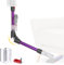WYWY.Wide Tubo di prolunga a sgancio rapido per Dyson V7 V8 V10 V11 V15 pezzi di ricambio per tubo di aspirapolvere, viola, pieghevole, flessibile, accessorio 73 cm
