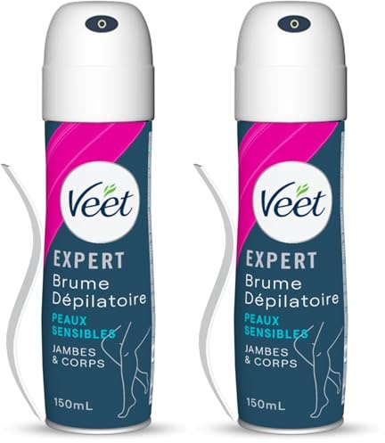 Veet Spray Epilation - Peaux sensibles - 150 ml (Lot de 2)