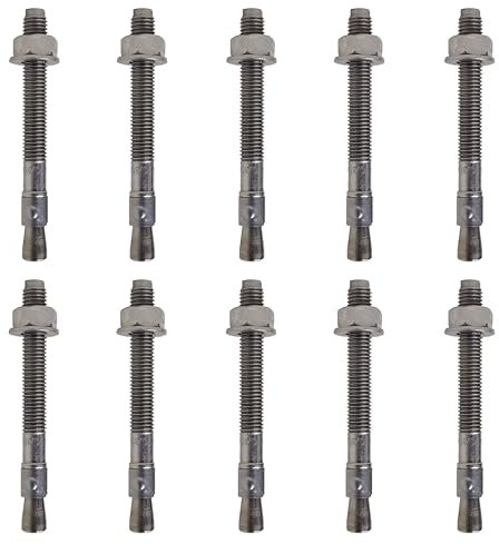 10x Remstaler BOLZENANKER | Edelstahl A4 | M6 M8 M10 M12 M16 M20 | made in GERMANY | Stahlanker | Keilanker | Betondübel | Spreizanker | Hülsenanker… (10x145)