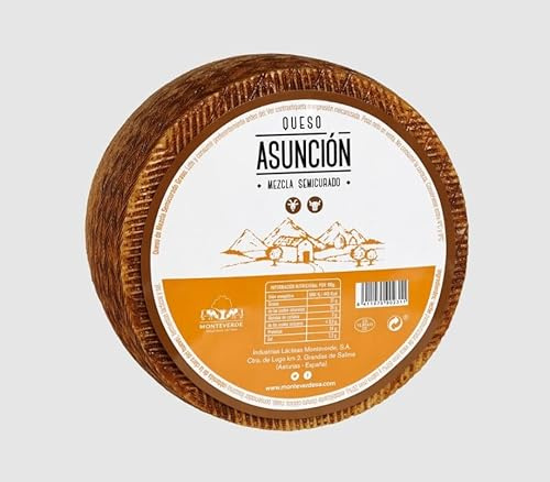 Queso Semicurado de Vaca y Cabra: Descubre la Elegancia Culinaria en Cada Tabla, Donde la Versatilidad y la Autenticidad se Unen para Crear una Experiencia Quesera Inigualable.(1 QUESO 2,8KG APROX)