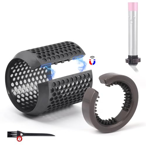 WYWY.Wide Filterdeckel und Reinigungsbürste für Dyson HS01 HS05 Airwrap Ersatzfilter Zubehör Externer Filter Magnetfilter Käfig Ersatzteile