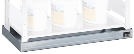qpool24 Auffangwanne für Grundregal (GR), 1096 x 570 mm (HxBxT), verzinkt, 36 Liter
