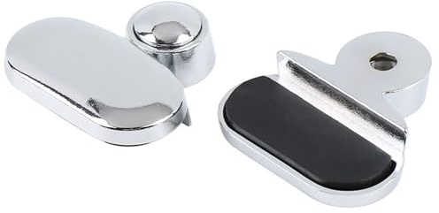 2 Pcs Glass Clamps Mirror Clips for Wall Glass Clip Holder Round Glass Clamp with Screws for Bathroom Living Room Public Places Balustrade Handrail Staircase Glazing