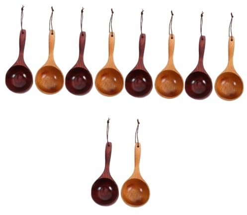 MAGICLULU 10 Pièces cuillère à riz japonaise louche de bain louche à soupe cuillères à soupe japonaises à e longue de restaurant pour cuisiner en bois