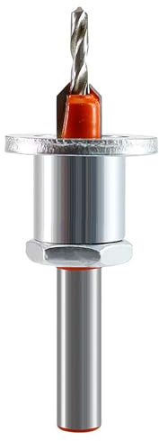 Broca para madera fresada, diámetro de 2,8 mm, agujero avellanado de 10 mm, profundidad ajustable, taladro de fresado para trabajar la madera