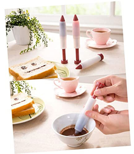 MAGICLULU 3pcs Edible Pens Silicone Cake Decorating Pen Cake Decorating Tools Food Writing DIY Decorative for Home