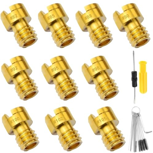 ZAMDOE M4 82-105 Ugello Getto Principale carburatore per GY6 PZ19 per CVK 50CC 80CC 125CC 139QMB 139QMA per Scooter Carb Pit Dirt Bike 82, 85, 88, 90, 92, 95, 98, 100, 102, 105