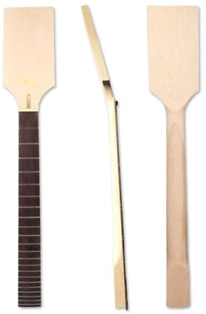 WUQIMUSC Breite Gitarre Hals Palisander Griffbrett 22 Bünde 24.75Inch Paddle Head Bolt auf Hals