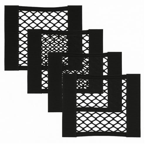 4PCS Rete Portaoggetti Tasca Oganizer, 30 X 25 cm Universale Storage Mesh Net, Rete Portaoggetti Auto, Rete di Stoccaggio per Bagagliaio, Ideale per Spesa E Accessori, Facile da Installare