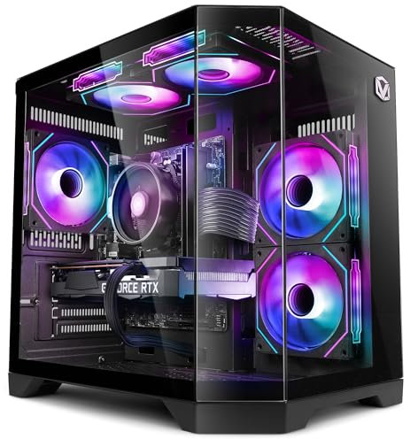 VIBOX PC Gamer • AMD Ryzen 5 5500 4,2 GHz • Nvidia RTX 3050 6 Go • 16 Go RAM • 1 to SSD • Windows 11 • WiFi • Noir