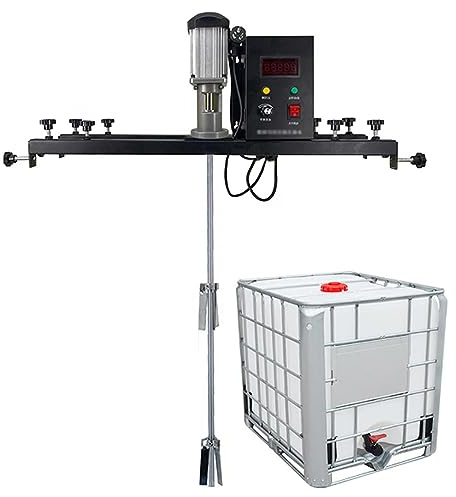 Commercial Barrel Drum Stirrer, 980W Electric Tank Mixer Machine with Support Hanger, Paint Mixing Equipment for Ink Dissolver Agitator