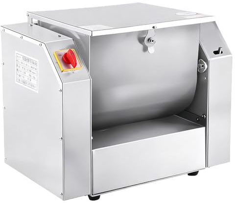 1100w/1500w Amasadora Comercial,Máquina Mezcladora De Masa Industrial Con Espiral,Inclinación De 90° Y Temporizador,3 Kg a 10 Kg,Para Panadería Y Restaurantes 3KG