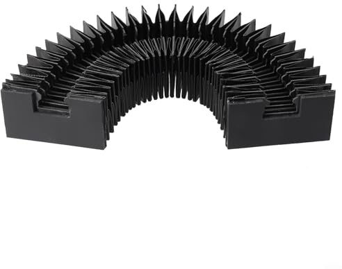 Copertura a soffietto in tessuto a tre prove per guida lineare HGR20, larghezza 20 mm, fresatrice CNC con estensione flessibile fino a 1000 mm (lunghezza allungata 800 mm)