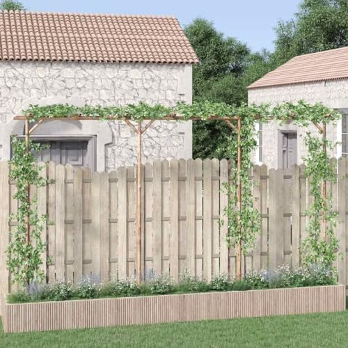 Mokuyary Pergola Bambou 385x40x205 cm pour Jardin, Terrasse, Extérieur, Événements, Fêtes