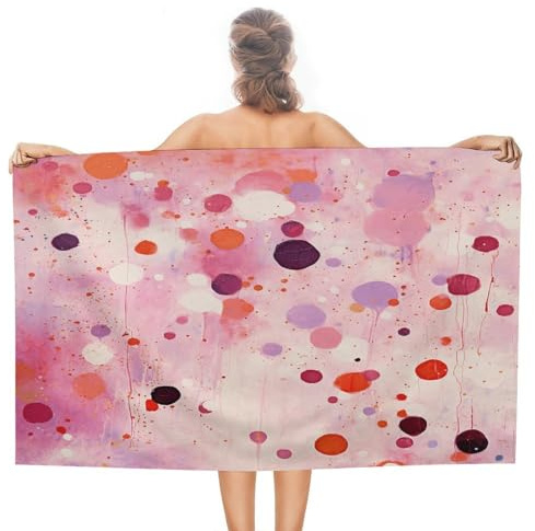 Telo mare per adulti viola e blu. Morbido e assorbente, ideale per la spiaggia e la piscina, perfetto per viaggi, sport, nuoto, campeggio, accessori da spiaggia, ideale come regalo per le vacanze, 79