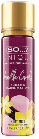 So…? Unique Vanilla Candy Brume Corporelle Parfumée Pour Femme 150ml
