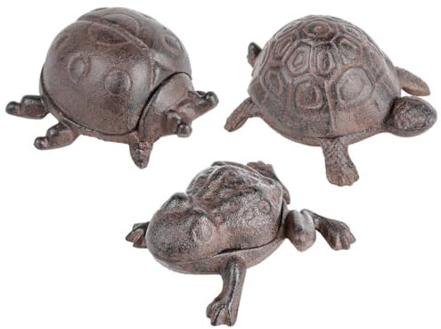 Haushalt International 3 x Schlüsselversteck Set Tiere Versteck Geheimfach Schlüssel Ersatzschlüssel für draußen