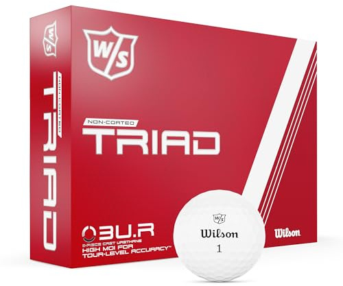 Wilson Triad Golfbälle, Nicht beschichtet