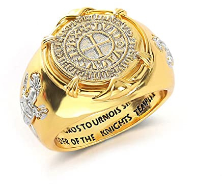Anillo de cruzado, anillo de caballero templario para hombre, anillo de escudo de espada de caballero medieval, anillo de cruz vikinga, joyería templaria, anillo de cruz católica, anillo de cruz de
