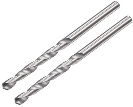 sourcing map 2 Stück VHM Bohrer Spiralbohrer Hochleistungsbohrer Ultrahart 2.5 mm C2/K20