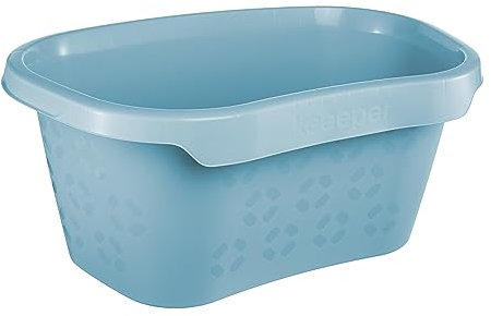 keeeper Panier à Linge avec Support pour Hanche, 30,5 l, Tilda, Nordic Blue