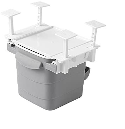 Kitchen Trash Can Kitchen Retractable Hidden Waste Bin Under Table Hanging Garbage Trash Can Tool (Gy2)
