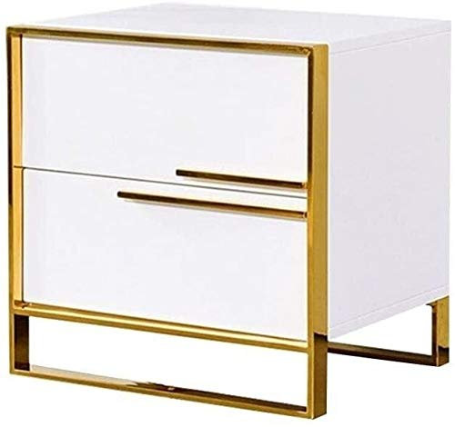 ANIFM Nachttisch, einfacher Nachttisch für Schlafzimmer, Büro, Nachttisch, einfacher moderner Spind, Heller Schlafzimmer-Aufbewahrungsschrank, Nachttisch-Einheit mit Schublade, Nachttisch Comfortable