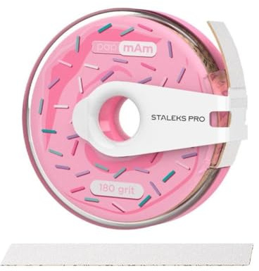 STALEKS PRO BOBBINAIL Dona avec recharge de lime blanche Papmam Expert ATC Donut Distributeur de lime 6 m (Donuts + recharge) Grain 180