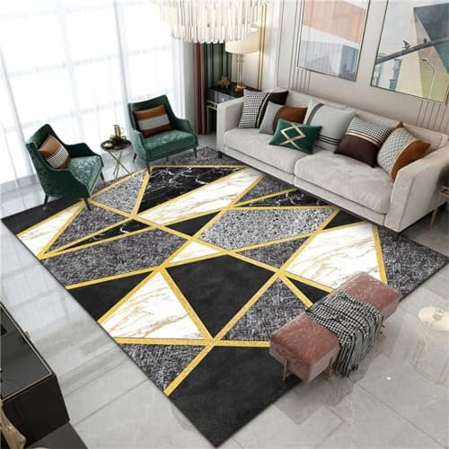 DJHWWD Teppich Auslegeware Wohnzimmer rechteckiger schwarzer Schlafzimmerteppich schmutzabweisend Spiel Matte teppiche küche Auslegware 180X280CM