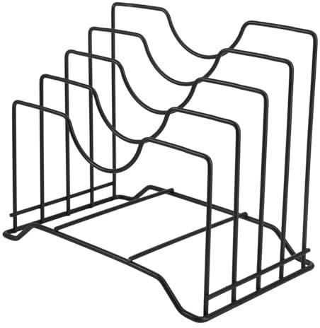 OUNONA 1Stk Deckelhalter für die Arbeitsplatte Lagerregal Topfdeckel-Organizer schneidebrett aufbewahrung schneidebretthalter Regal für Schneidebretter Küchenwaren