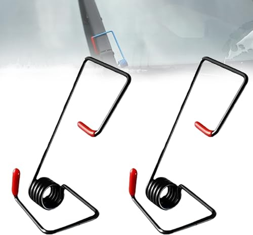 Windshield Wiper Arm Pressure Spring Booster, Wiper Arm Pressure Spring Set, Windshield Wiper Booster Alloy Wiper Fastener, Easy Install, Enhance Wiper Performance (2Pcs)