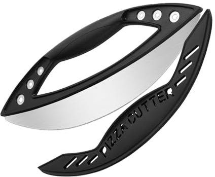 Ayizhiniu Pizzaschneider, Pizzamesser aus Edelstahl, Schützender Pizzacutter Mit Plastik, Abdeckung Ergonomischer Pizzacutter, Geeignet Kuchen Pizza Pizzacutter