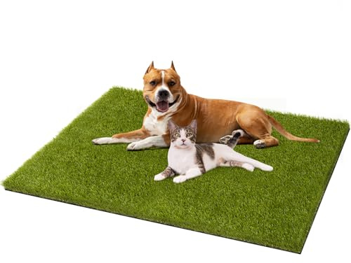 CooRug Almohadillas de césped artificial para perros, 51.2 x 31.5 pulgadas, reutilizable, alfombra de césped artificial para perros, lavable, almohadilla de repuesto para orina de perro, almohadillas