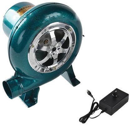 GBPLDMAQ Soffiatore Elettrico con Regolatore di Velocità, Ventilatore Accenditore per Camino a Carbone, Griglie da Campeggio per Picnic, Cucina All'aperto, Ventola Barbecue(19x14x21cm/7x6x8in)