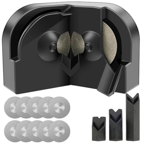 Osmond Affûteur de Forets, Meulage Polyvalent, Affûteur de Couteaux pour Perceuse à Percussion Électrique, Polissage Double Face Jetable B