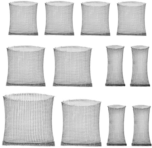 Cesti per Piante di Protezione per Arvicole, Cestino per Arvicole, Protezione Radicale in Acciaio Inox per Piante, Cesti Protettivi per Radici in Acciaio Inox, Protezione per Radici di Piante,12 Pezzi