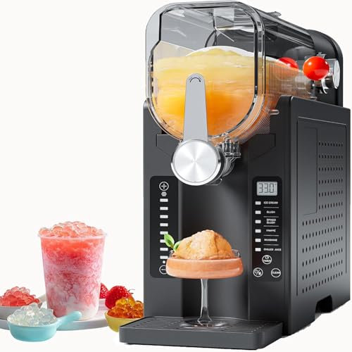 WDDEYYDS Machine à Smoothie et Granité - Blender Pro 1,6 L sans Glaçons, 6 Modes (Margarita/Frappé/Granité), Nettoyage Automatique