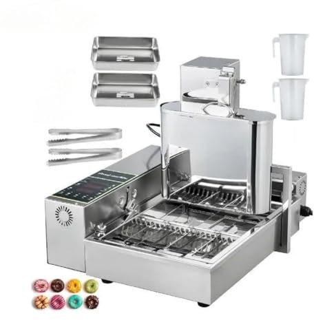 Electric Donut Waffle Maker, High Efficiency 1750pcs/Hour, Intelligent Control Panel, Ideal for Street Food and Snack Equipment