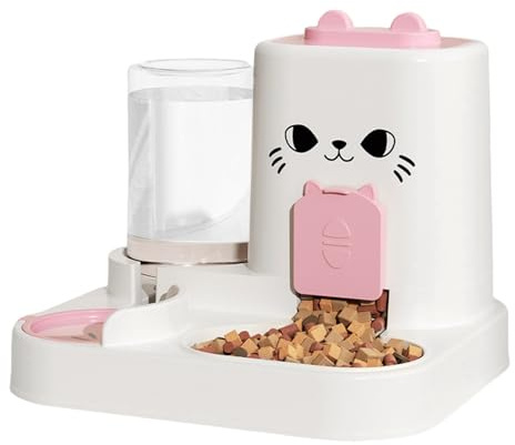 Automatischer Katzenfutter-Wasserspender - Hundewasserspender, Automatischer Katzenfutterspender | Große Kapazität Trockenfutterspender, Spender