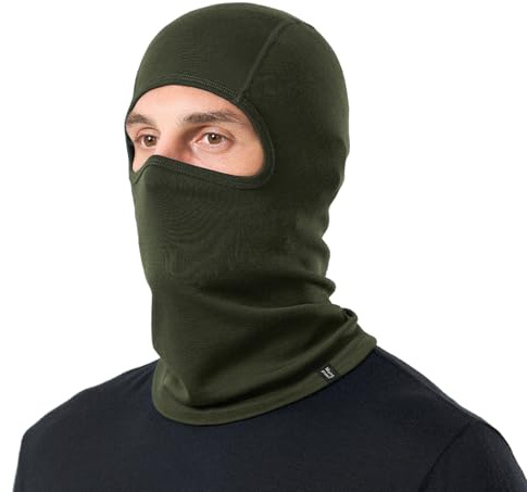 Merino Protect Schlupfmütze Merinowolle Für Herren Damen Thermische Schlauchschal Merino Wintergesichtsschutz Für Jagd Skifahren